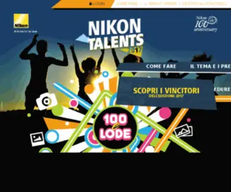 Nikontalents.it(Nikon Talents 2018) Screenshot