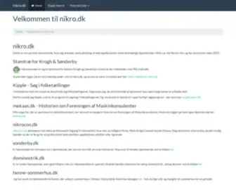 Nikro.dk(Velkommen til &raquo) Screenshot