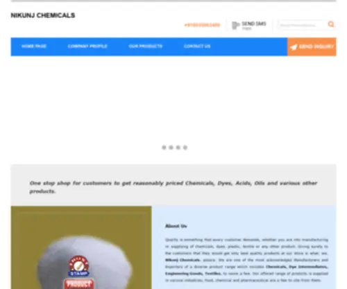 NikunjChemicals.com(NIKUNJ CHEMICALS) Screenshot