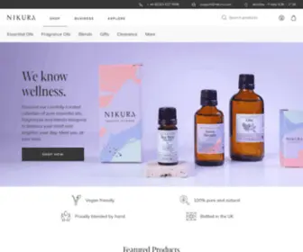 Nikura.com(100% Pure Essential Oils) Screenshot