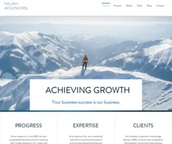 Nilahadvisors.com(Achieving Growth. Your business success) Screenshot