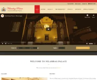 Nilambagpalace.com(Nilambag Palace) Screenshot