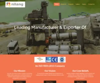 Nilangasphalt.com(Nilang Asphalt equipments Pvt Ltd) Screenshot