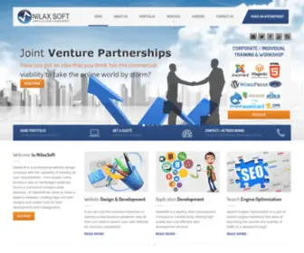 Nilaxsoft.com(Open Source Software Development and Consulting by Nilaxsoft) Screenshot