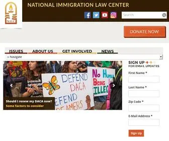 Nilc.org(National Immigration Law Center) Screenshot