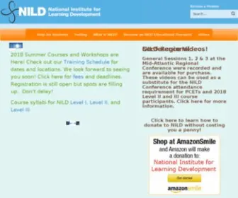 Nild.org(National Institute for Learning Development) Screenshot