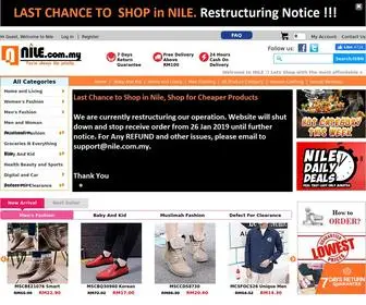 Nile.com.my(Malaysia Most affordable Online Shopping Apparel) Screenshot