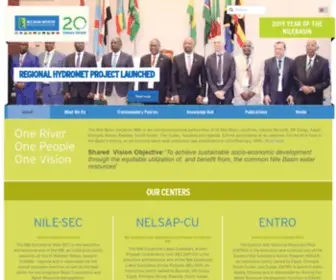 Nilebasin.org(The Nile Basin Initiative (NBI)) Screenshot