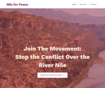 Nileforpeace.africa(Get Involved) Screenshot