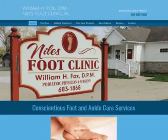 Nilesfootclinic.com(William H) Screenshot