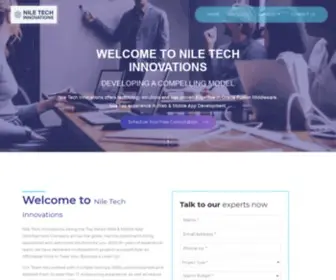 Niletechinnovations.com(Top Web & Mobile App Development Company USA) Screenshot