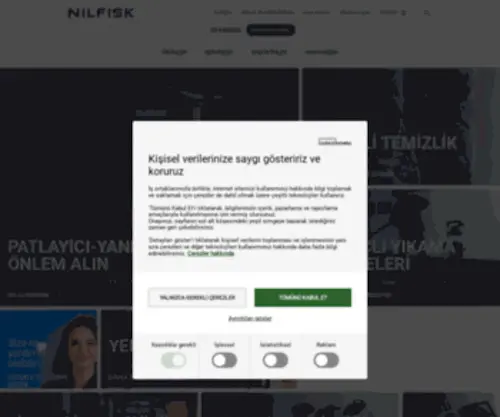 Nilfisk.com.tr(Nilfisk Türkiye) Screenshot