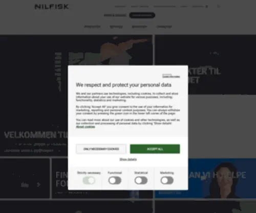 Nilfisk.dk(Nilfisk Danmark) Screenshot