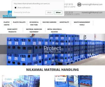 Nilkamalmaterialhandling.com(Nilkamal Material Handling) Screenshot