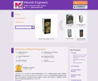 Nilkanthflourmill.com(Nilkanth Engineers) Screenshot