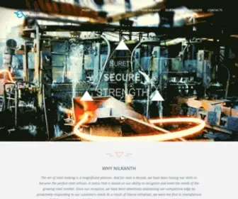 Nilkanthsteels.com(Nilkanth Steel) Screenshot