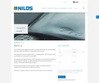 Nilos.com(Seit 1926 sind wir auf dem Gebiet der Förderband) Screenshot