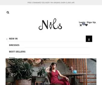 Nilsonline.lk(Online clothing store in Sri Lanka) Screenshot