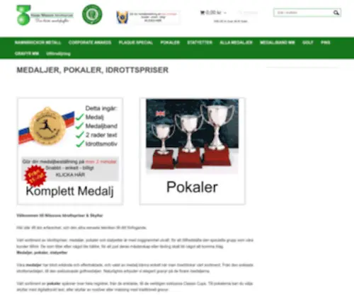Nilssons.com(Medaljer) Screenshot