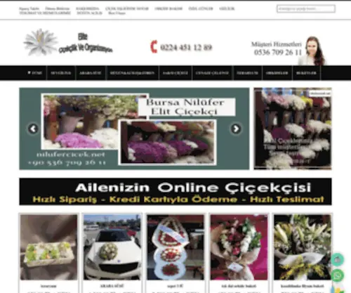 Nilufercicek.net(Nilüfer Çiçekçi) Screenshot