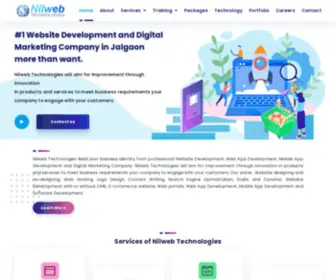 Nilwebtech.com(Website Development in Jalgaon) Screenshot