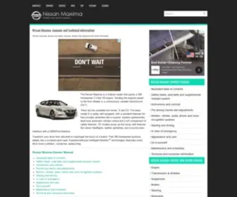 Nimainfo.com(Nissan Maxima owners & service manuals) Screenshot