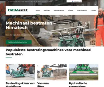 Nimatech.nl(Ruim aanbod bestratingsmachines voor machinaal bestraten) Screenshot