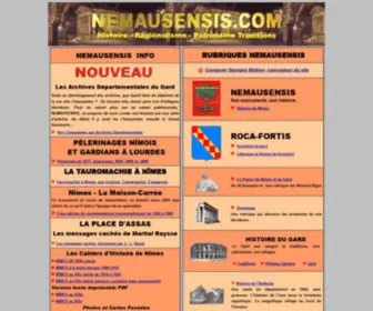 Nimausensis.com(HISTOIRE ET TRADITIONS DU PAYS GARDOIS) Screenshot