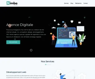 Nimbasolution.com(Nous accompagnons nos clients dans la création de site internet) Screenshot