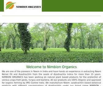 Nimbion.com(Nimbion Organics) Screenshot