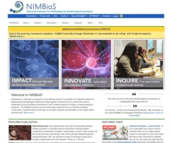 Nimbios.org(National Institute for Mathematical and Biological Synthesis) Screenshot