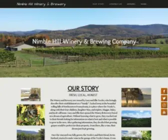 Nimblehillbrewing.com(Nimble Hill Winery & Brewery) Screenshot
