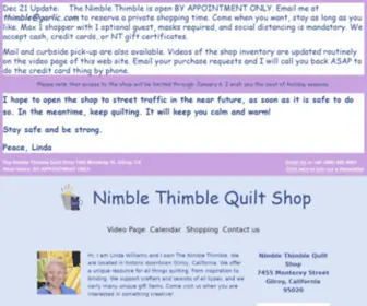 Nimblethimble.com(Stop by for a visit) Screenshot