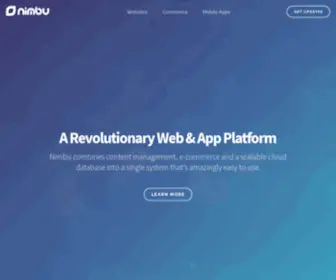 Nimbu.io(A Revolutionary Web & App Platform) Screenshot