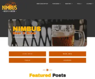 Nimbusbeer.com(Nimbus Beer & Brew) Screenshot