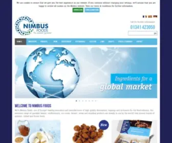 Nimbusfoods.co.uk(Ambient, chilled or frozen) Screenshot