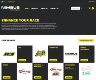Nimbusmotorsport.com(Motorsport heat control products) Screenshot