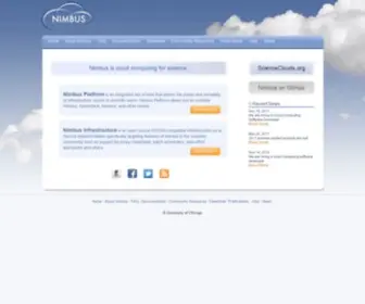 Nimbusproject.org(Nimbus) Screenshot