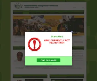 Nimc.gov.ng(The national identity management commission (nimc)) Screenshot