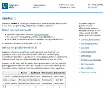 Nimfos.lt(Užregistruotas domenas) Screenshot