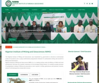 Nimg.edu.ng(Nigerian Institute of Mining and Geosciences (NIMG)) Screenshot