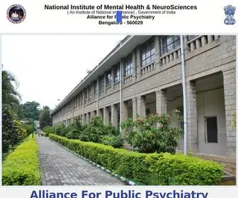 Nimhans.co.in(National Institute of Mental Health & Neurosciences) Screenshot