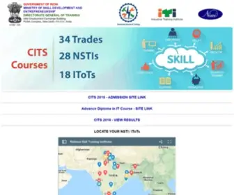 Nimionlineadmission.in(CITS Online Admission Website) Screenshot