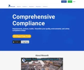Nimonik.com(Nimonik Safety) Screenshot