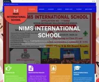 Nimsinternationalschool.com(NIMS INTERNATIONAL SCHOOL) Screenshot