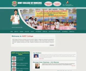 Nimtconjaipur.com(NIMT COLLEGE OF NURSING) Screenshot