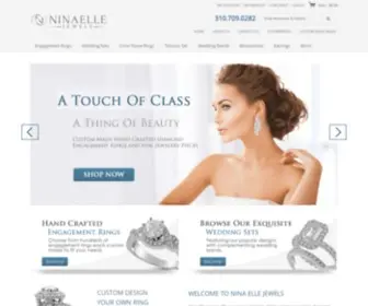 Ninaellejewels.com(Custom Made Diamond Engagement Rings) Screenshot