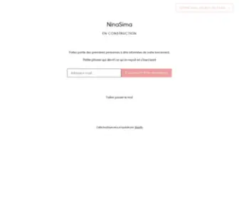 Ninasima.net(Ouverture prochaine) Screenshot