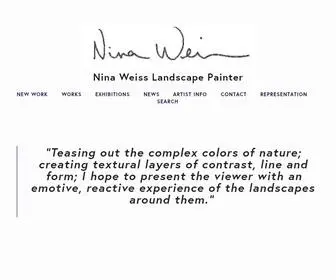 Ninaweiss.com(Nina Weiss) Screenshot