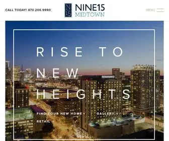 Nine15Midtown.com(Midtown Atlanta Apartments for Rent) Screenshot